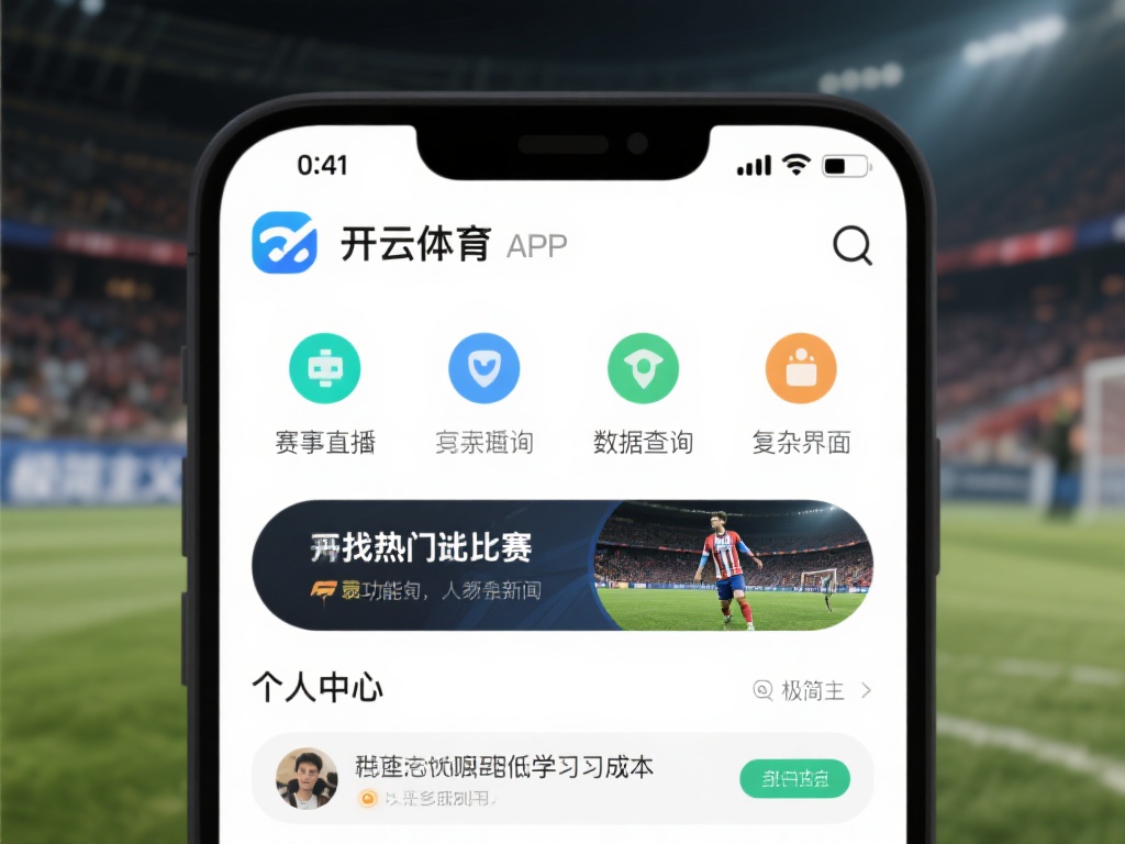开云体育APP界面设计简洁，操作便捷非常适合新手用户